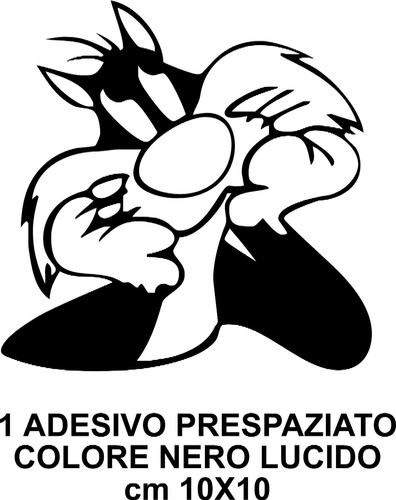 Adesivo gatto silvestro - adesivo,