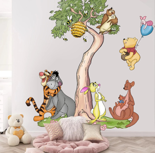 Adesivo murale winnie the - winnie, pooh