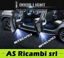 2 PROIETTORI LUCI LED LOGO ALFA ROMEO STELVIO SOTTOPORTA LUCI CORTESIA SOTTO