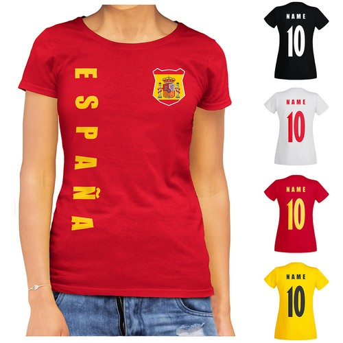 Shirt donna spagna espana - spagna, em