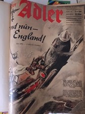 Rivista Der Adler volume rilegato Aviazione Fascista sequenza completa militaria