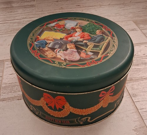 Scatola vintage latta rotonda - scatola,