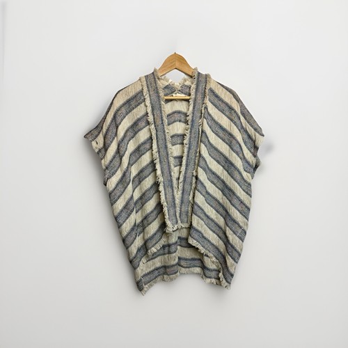 Poncho cardigan gilet con