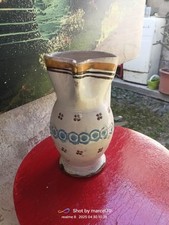 MANIFATTURA DI GROTTAGLIE ANTICA ANFORA BROCCA IN COTTO SMALTATO