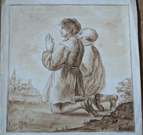 Antico quadro primi 800 - antico,