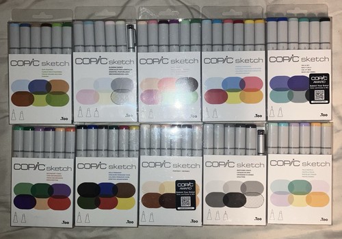 Copic sketch marker packs - (10),