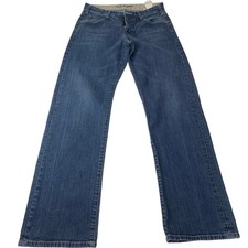 Jeans Armani serie 007 gamba larga vestibilità comoda blu indaco uomo taglia 31 x 32