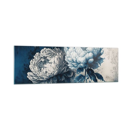 Quadro vetro 160x50cm fiori - quadro,