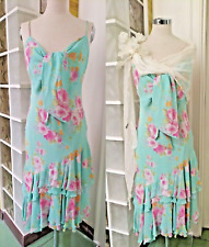 Luisa Spagnoli Abito Robe Chiffon di pura seta Elegante perfetto per Eventi