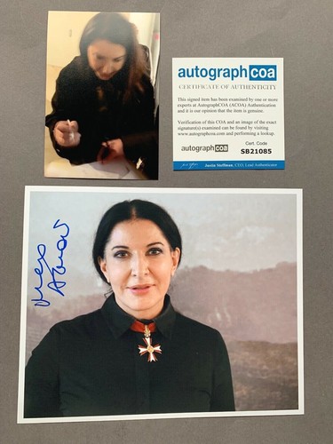 Marina abramovic foto firmata - abramovic,