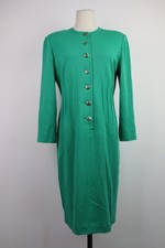 LUISA SPAGNOLI VESTITO ABITO DONNA TG 44 DRESS WOMAN ITALY VINTAGE BOTTONE LANA