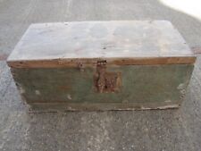 Baule antico in legno cassa vintage cassapanca forziere scrigno arredamento