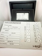 Diamante NATURAL DIAMOND certificato blisterato 0,11 ct - Colore G - Purezza ...