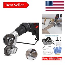 Attacco Nibbler Metallo Alta Velocità per Trapano Elettrico - Acciaio Argento Manganese