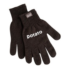 Guanti patate gratta e vinci patata 100% nylon marrone scuro 1 paio originali Skrub'a