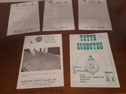 Subbuteo vintage opuscoli - subbuteo,