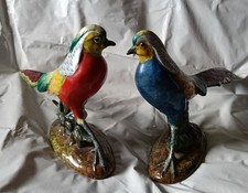 BELLISSIMA e GRANDE COPPIA DI FAGIANI CERAMICA NUMERATI ZACCAGNINI? VINTAGE