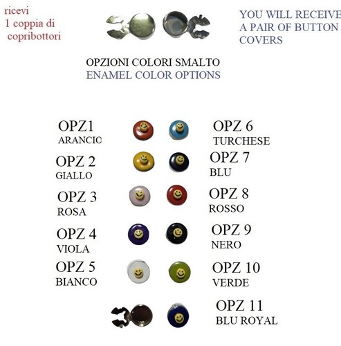 Copribottoni art112 argentati - copribottoni,