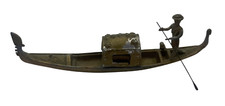 GONDOLA VENEZIANA CON CALAMAIO FINE 800 IN METALLO