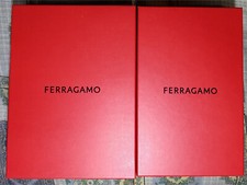 Coppia Scatole Scarpe FERRAGAMO 2 misure Leggermente diverse - leggere testo -