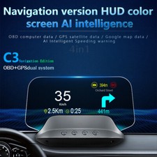 OBD HUD C3 Proiettore Auto Navigazione Hud GPS Obd2 Tachimetro Head Up Display
