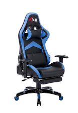 POLTRONA SEDIA GAMING DA UFFICIO RECLINABILE ERGONOMICA POGGIAPIEDI IN ECO PELLE
