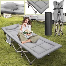 Letto da campo letto da campeggio letto sdraio letto per ospiti letto pieghevole letto pieghevole XXL con materasso