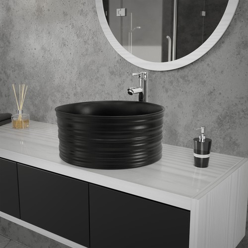 Lavabo nero ceramica - nero,