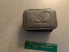 Mercedes Benz - Box gioiello da viaggio - pelle nera con logo MB - imperfezione