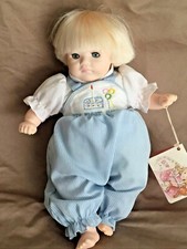  1985 Dolls by Pauline Blond Baby Boy My First Birthday 10"T Open/Shut Eyes