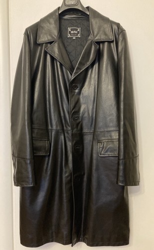 Cappotto pelle nero - nero, matrix