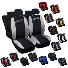 COPRISEDILI AUTO COMPATIBILI CON 206 MADE IN ITALY SET COMPLETO IN VARI COLORI