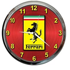 orologio da parete FERRARI  metallo AUTO moto officina garage biker ricambio