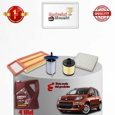 KIT TAGLIANDO 4 FILTRI E OLIO FIAT PANDA III 1.3 D MULTIJET 70KW 95CV DAL 2014 >