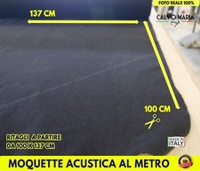 Moquette Acustica per auto al metro Colore Nero pianale rivestimenti tappezzeria