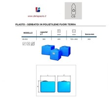 SERBATOIO  CISTERNA CUBO ELBI