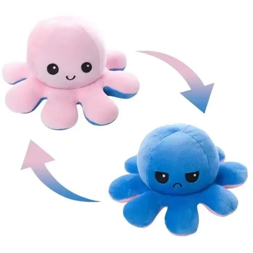 Peluche polpo reversibile con - polpo,