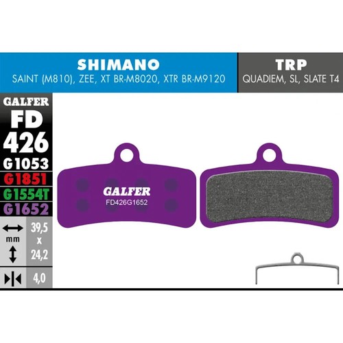 Pastiglie freno disco galfer - freno,