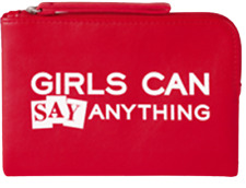 zadig&voltaire girl say anything pouchette rossa