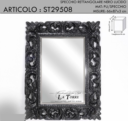 Specchiera rettangolare stile