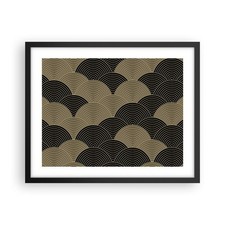 Poster 50x40cm Nero e oro