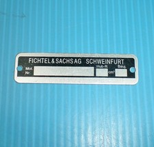 Targa motore Hercules Sachs