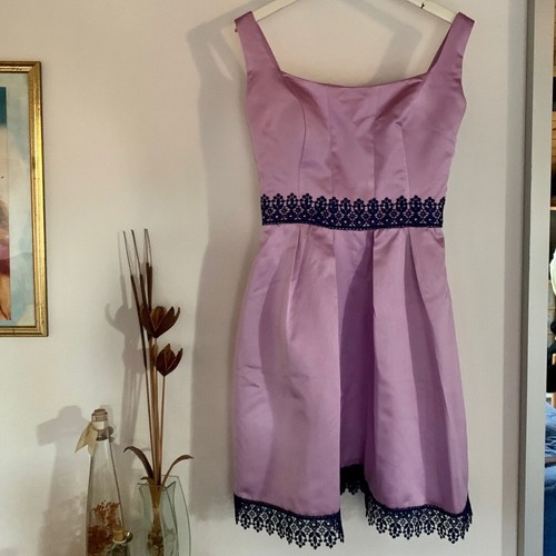 Abito sartoriale lilla satin - abito,