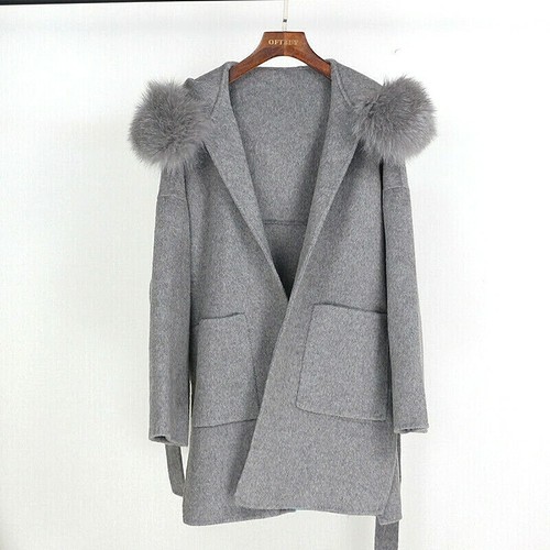 Cappotto lana cappuccio vera - cappuccio,