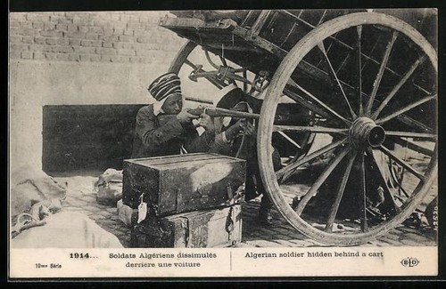 Cpa soldats algériens - cpa,