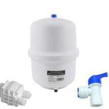Kit impianti depurazione osmosi accumulo serbatoio valvola 4 vie e rubinetto 
