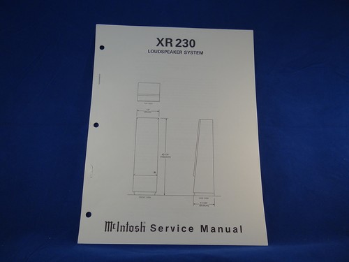 Mcintosh 230 manuale di - xr,