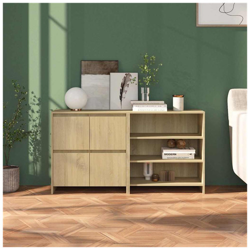 Credenza 2pz sonoma rovere - sonoma,
