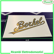 Firma per Affettatrice Scritta Berkel Corsivo Decalcomania Colore ORO NO ADESIVO