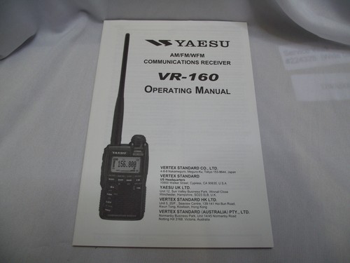 Manuale funzionamento yaesu - manuale, di